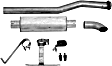 S5224AL Cat-Back Exhaust System, Made of Aluminized Steel, Armor Lite Series