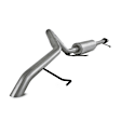 S5310AL Cat-Back Exhaust System, 4.0L, 6Cyl, Made of Aluminized Steel, Armor Lite Series