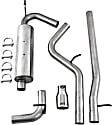 S5502AL Cat-Back Exhaust System, 3.8L, 6Cyl, Made of Aluminized Steel, Armor Lite Series