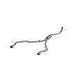 S5901304 Cat-Back Exhaust System, 3.5L, 6Cyl, Made of Stainless Steel, Armor Pro Series