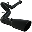 S6026BLK DPF-Back Exhaust System, 6.6L, 8Cyl, Made of Aluminized Steel, Armor BLK Series