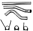 S6130P DPF-Back Exhaust System, 6.7L, 6Cyl, Made of Aluminized Steel, Armor Lite Series