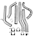 S6150PLM Turbo-Back Exhaust System, 5.9L, 6Cyl, Made of Aluminized Steel, Armor Lite Series