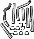S6200PLM Turbo-Back Exhaust System, 7.3L, 8Cyl, Made of Aluminized Steel, Armor Lite Series