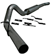 S6208P Cat-Back Exhaust System, 6.0L, 8Cyl, Made of Aluminized Steel, Armor Lite Series