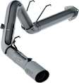 S6289AL Installer Exhaust System, 4 in., DPF-Back, Aluminized Steel, Rear (Passenger Side), 5 in. Polished Tip