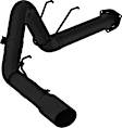 S6289BLK Black Exhaust System, 4 in., DPF-Back, Aluminized Steel, Rear (Passenger Side), 5 in. Black Coated Tip