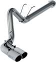 S6290409 XP Exhaust System, 4 in., DPF-Back, Stainless Steel, After Rear Tire (Dual Passenger Side), 5 in. Polished Tips