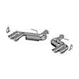 S7036AL Axle-Back Exhaust System, 6.2L, 8Cyl, Made of Aluminized Steel, Armor Lite Series