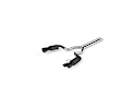 S7205BLK Cat-Back Exhaust System, 5.0L, 8Cyl, Made of Aluminized Steel, Armor BLK Series