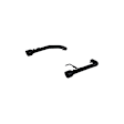 S7247BLK Axle-Back Exhaust System, 2.3L, 4Cyl, Made of Aluminized Steel, Armor BLK Series