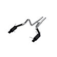 S7258BLK Cat-Back Exhaust System, 5.0L, 8Cyl, Made of Aluminized Steel, Armor BLK Series