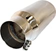 T5050 Pro Series Exhaust Tip - Polished, Stainless Steel, Single, Universal, Sold Individually