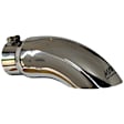 T5086 Pro Series Exhaust Tip - Polished, Stainless Steel, Single, Universal, Sold Individually