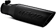 T5106BLK Black Series Exhaust Tip - Powdercoated Black, Stainless Steel, Single, Universal, Sold Individually
