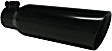T5106BLK Black Series Exhaust Tip - Powdercoated Black, Stainless Steel, Single, Universal, Sold Individually