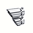 T5111 Pro Series Exhaust Tip - Stainless, Stainless Steel, Dual, Direct Fit, Sold Individually