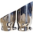 T5111 Pro Series Exhaust Tip - Stainless, Stainless Steel, Dual, Direct Fit, Sold Individually