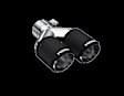 T5171CF Exhaust Tip - Carbon Fiber, Carbon Fiber, Dual, Universal, Sold Individually