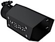 T5173BLK Black Series Exhaust Tip - Black, Stainless Steel, Single, Universal, Sold Individually