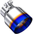 T5180BE Exhaust Tip - Burnt End, 304 stainless steel, Single, Universal, Sold Individually