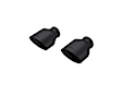 T5197BLK Exhaust Tip - Stainless Steel, Direct Fit, Set of 2