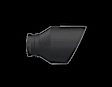 T5197BLK Exhaust Tip - Satin, Stainless Steel, Direct Fit, Sold Individually