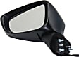Driver Side Mirror, Power Adjust, Manual Folding, Heated, Paintable, With Signal Light, No Memory, No Puddle Light and Auto-Dim, With BSD in Glass, For Models Without Surround View Camera