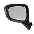 Driver Side Mirror, Power Adjust, Manual Folding, Heated, Paintable, In-housing Signal Light, No Memory, Puddle Light, and Auto-Dimming, With Blind Spot Detection in Glass, Grand Touring Model