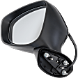 Driver Side Mirror, Power Adjust, Manual Folding, Heated, Paintable, In-housing Signal Light, No Memory, Puddle Light, and Auto-Dimming, With Blind Spot Detection in Glass, Grand Touring Model