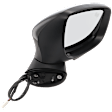 Passenger Side Mirror, Power, Manual Folding, Non-Heated, Paintable, In-housing Signal Light, No Memory, Puddle Light, and Auto-Dimming, With Blind Spot Detection in Glass, Touring Model