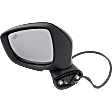 Driver Side Mirror, Power Adjust, Manual Folding, Heated, Paintable, In-housing Signal Light, No Memory, Puddle Light, and Auto-Dimming, With Blind Spot Detection in Glass, Grand Touring Model