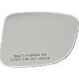 Passenger Side Mirror Glass, Heated, No Blind Spot Feature
