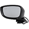 Driver Side Mirror, Power Adjust, Manual Folding, Heated, Paintable, In-housing Signal Light, No Memory, No Puddle Light, No Auto-Dimming, With Blind Spot Detection in Glass