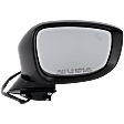 Passenger Side Mirror, Power Adjust, Manual Folding, Heated, Paintable, In-housing Signal Light, No Memory, No Puddle Light, No Auto-Dimming, With Blind Spot Detection in Glass