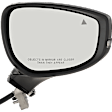 2025 Mazda CX-30 2.5 S - Passenger Side Mirror, Power Adjust, Non-Heated, Manual Folding, Paintable, No Signal Light, With Memory, No Puddle Light, No Auto-Dimming, No Blind Spot Feature