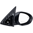 Passenger Side Mirror, Power Adjust, Non-Heated, Manual Folding, Paintable, No Signal Light, No Memory, No Puddle Light, No Auto-Dim, No Blind Spot Feature