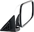 Passenger Side Mirror, Manual Adjust, Manual Folding, Non-Heated, Chrome, No Signal Light, No Memory, No Puddle Light, No Auto-Dimming, No Blind Spot Feature