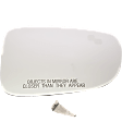 Passenger Side Mirror Glass, Non-Heated, With Blind Spot Detection in Glass
