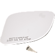 Passenger Side Mirror Glass, Non-Heated, With Blind Spot Detection in Glass