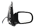 Passenger Side Mirror, Power Adjust, Manual Folding, Heated, Textured Black, No Signal Light, No Memory, No Puddle Light, No Auto-Dimming, No Blind Spot Feature