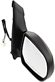 Passenger Side Mirror, Power Adjust, Manual Folding, Non-Heated, Textured Black, No Signal Light, No Memory, No Puddle Light, No Auto-Dimming, No Blind Spot Feature