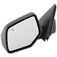 Driver Side Mirror, Power Adjust, Heated, Manual Folding, Paintable, No Signal Light, No Memory, No Puddle Light, No Auto-Dim, No Blind Spot Feature