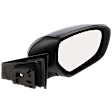 Passenger Side Mirror, Power Adjust, Non-Heated, Manual Folding, Paintable, No Signal Light, No Memory, No Puddle Light, No Auto-Dimming, No Blind Spot Feature