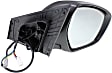 2010-2015 Mazda CX-9 - Passenger Side Mirror, Power Adjust, Heated, Manual Folding, Paintable, In-housing Signal Light, With Memory, No Puddle Light, No Auto-Dimming, No Blind Spot Feature