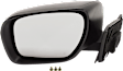 2012-2017 Mazda 5 - Driver Side Mirror, Power, Manual Folding, Non-Heated, Paintable, In-housing Signal Light, No Memory, No Puddle Light, No Auto-Dimming, No Blind Spot Feature, 4 Cyl., 2.5L Engine