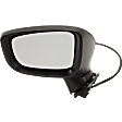 Driver Side Mirror, Power Adjust, Manual Folding, Non-Heated, Paintable, In-housing Signal Light, No Memory, Puddle Light, Auto-Dimming, and Blind Spot Feature, Japan Built Vehicle