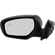 Driver Side Mirror, Power Adjust, Manual Folding, Heated, Paintable, In-housing Signal Light, No Memory, Puddle Light, and Auto-Dimming, With Blind Spot Detection in Glass, 6 Cyl., 3.7L Engine