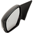 Driver Side Mirror, Power Adjust, Manual Folding, Heated, Paintable, In-housing Signal Light, No Memory, Puddle Light, and Auto-Dimming, With Blind Spot Detection in Glass, 6 Cyl., 3.7L Engine