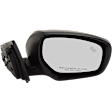 Passenger Side Mirror, Power Adjust, Manual Folding, Heated, Paintable, In-housing Signal Light, No Memory, Puddle Light, and Auto-Dimming, With Blind Spot Detection in Glass, 6 Cyl., 3.7L Engine